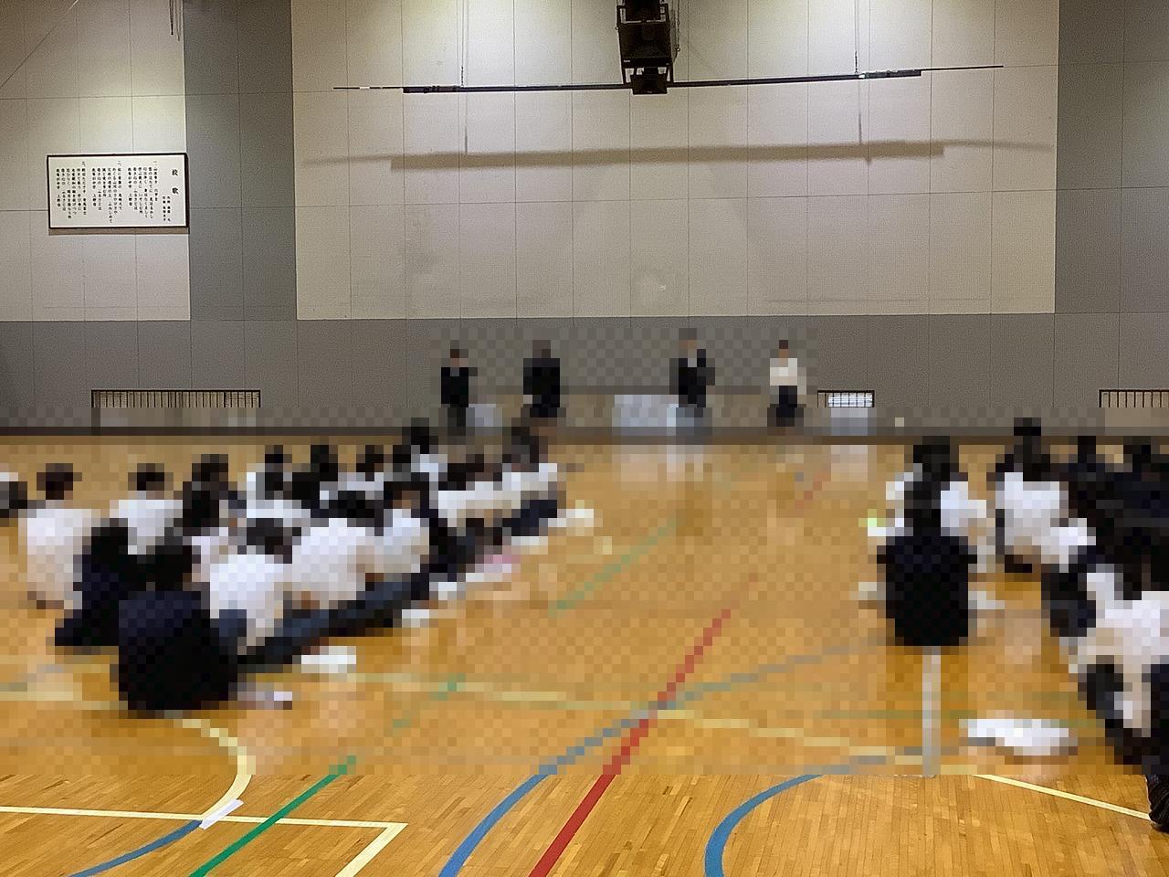 6月朝礼、壮行会
