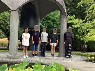 修学旅行平和の鐘