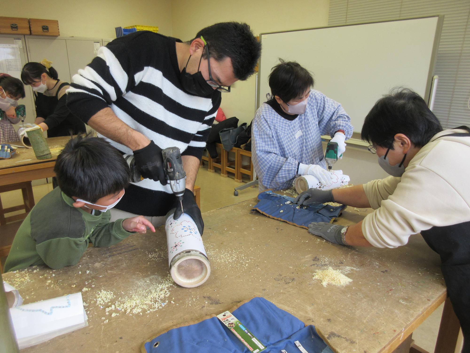 竹灯籠作り体験教室