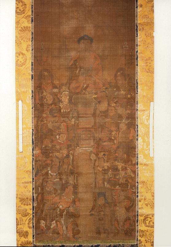 絹本著色釈迦十六善神像