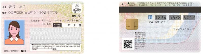 マイナンバーカード券面
