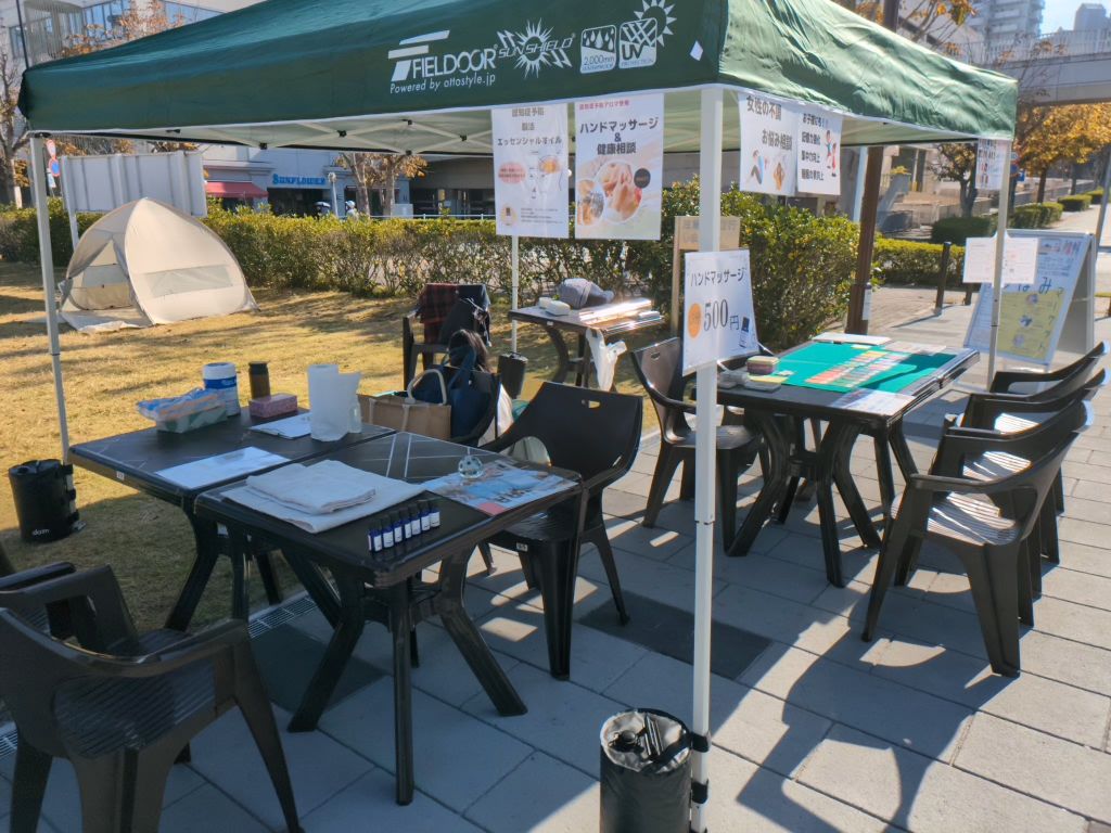 つぼみマーケット出店の写真2