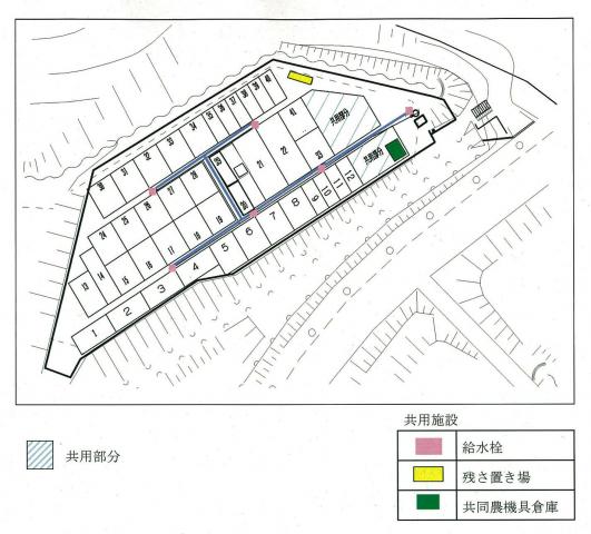 三田市ふれあい農園の平成29年新区画図