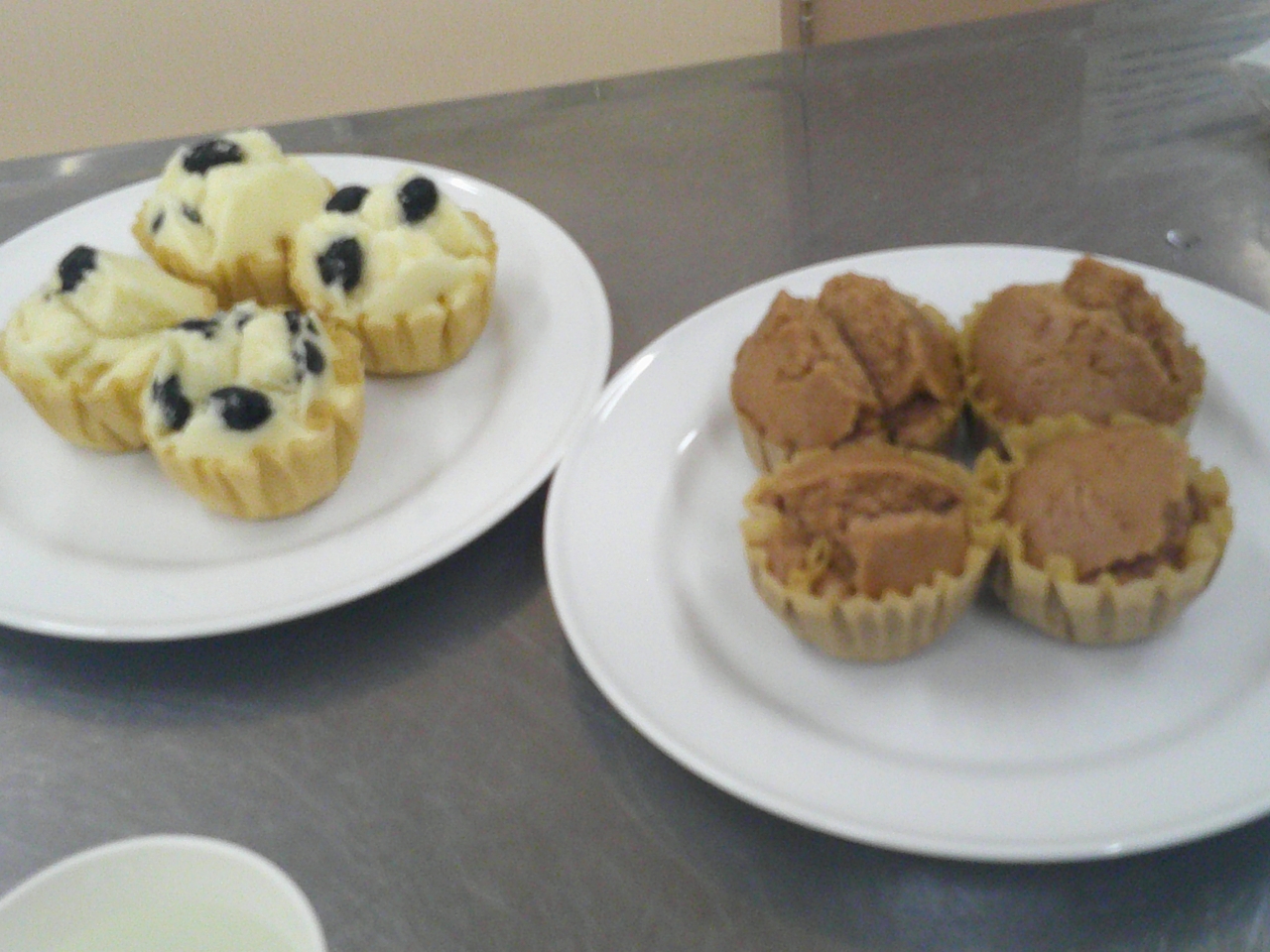 講座の完成品の蒸しパン