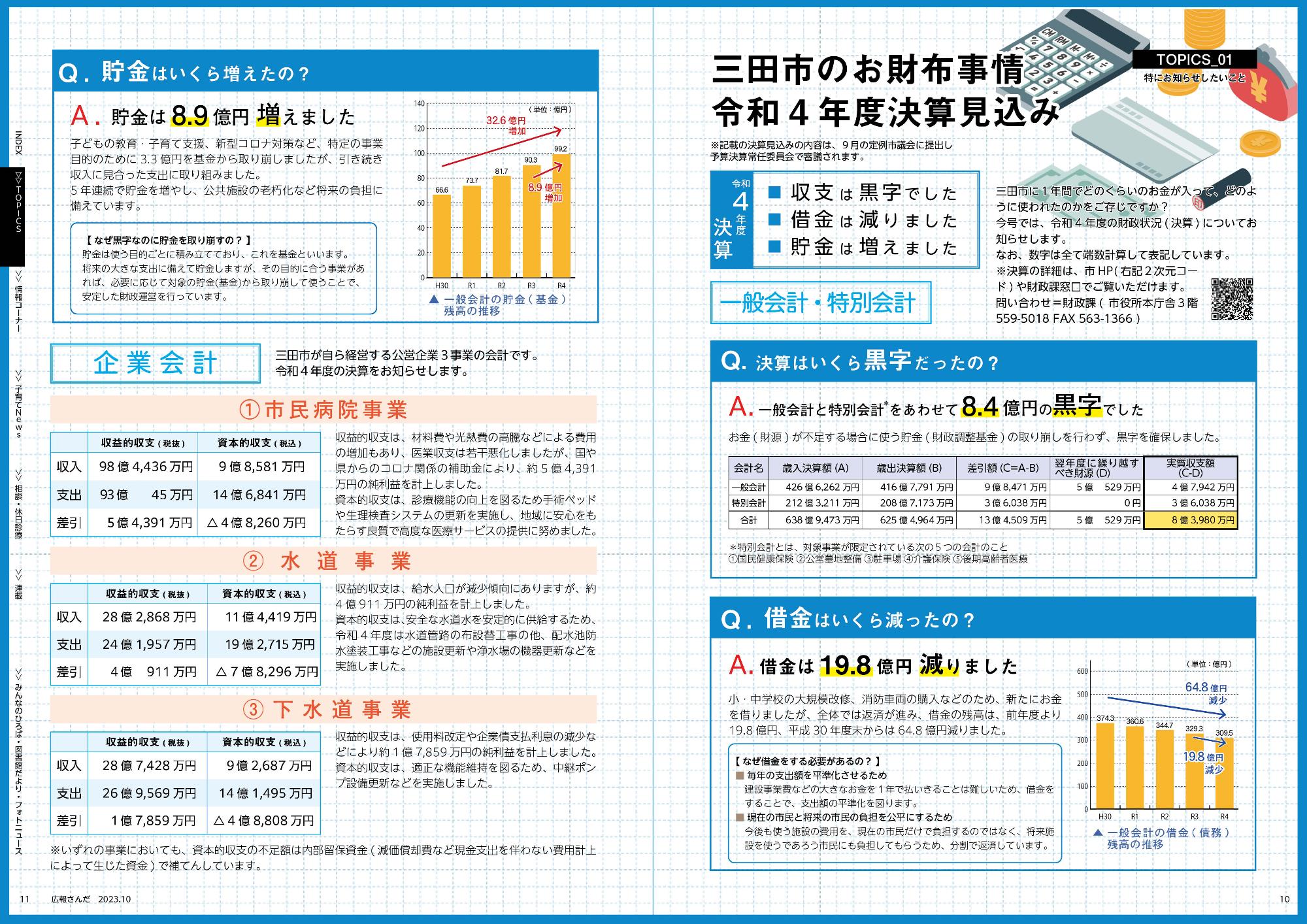広報さんだ令和5年10月号トピックス