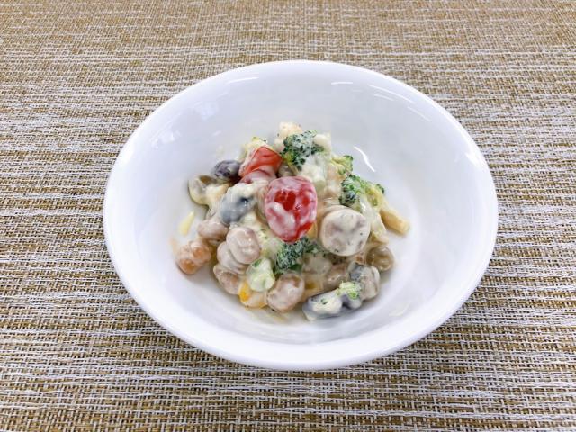 ビーンズと野菜の調理例