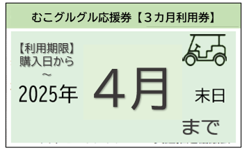 3カ月利用券のイメージ図
