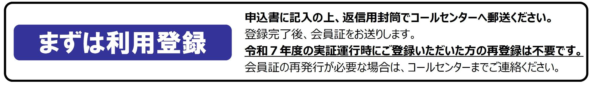 チョイソコさんだの利用登録