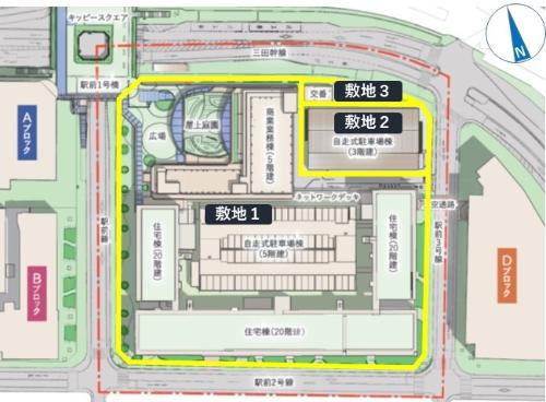 施設整備計画の配置図