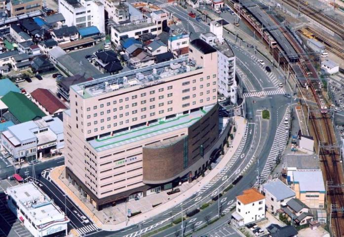 三田駅前再開発予定池Dブロック地区の再開発後の上空からの写真