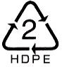 リサイクルマーク2 HDPE