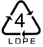 リサイクルマーク4 LDPE