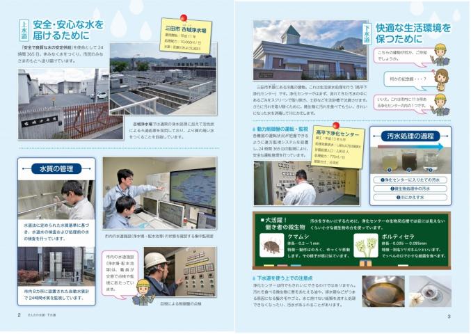 広報誌さんだの水道下水道 Vol.2（2ページ～3ページ）