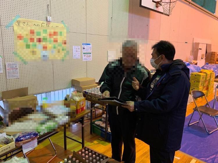 避難所運営支援の様子