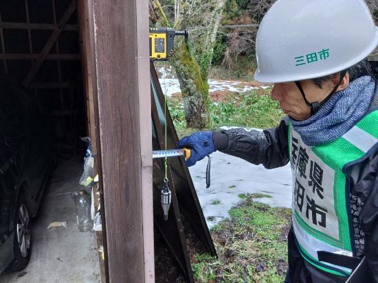 家屋被害認定支援(兵庫県第4陣)の様子
