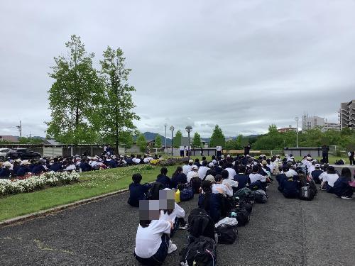 1年生転地学習出発式
