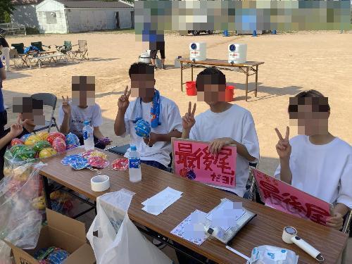 あかしあ台夏祭り「生徒会役員による出店の準備」