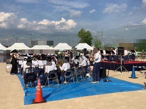 あかしあ台夏祭り「ゆりのき台吹奏楽クラブの演奏」