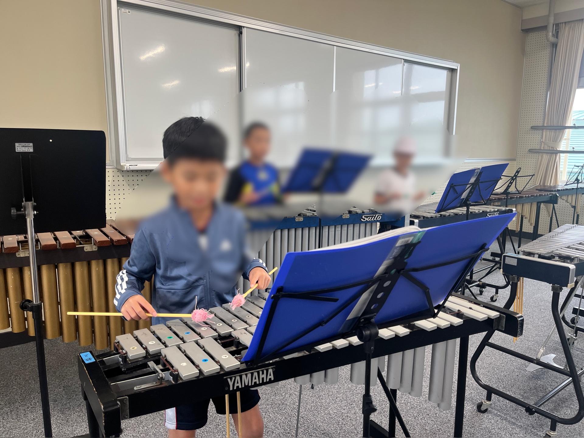 打楽器の自主練習頑張れてる