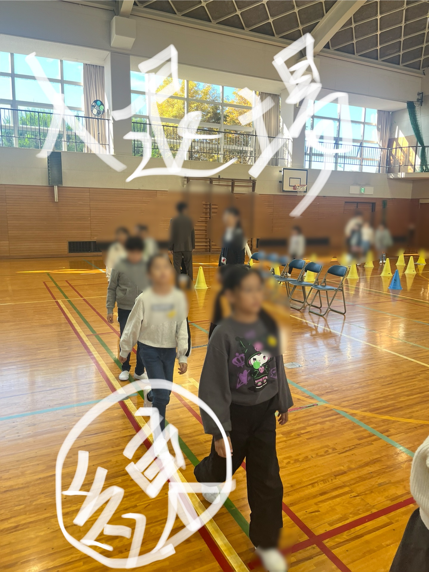 入退の練習です