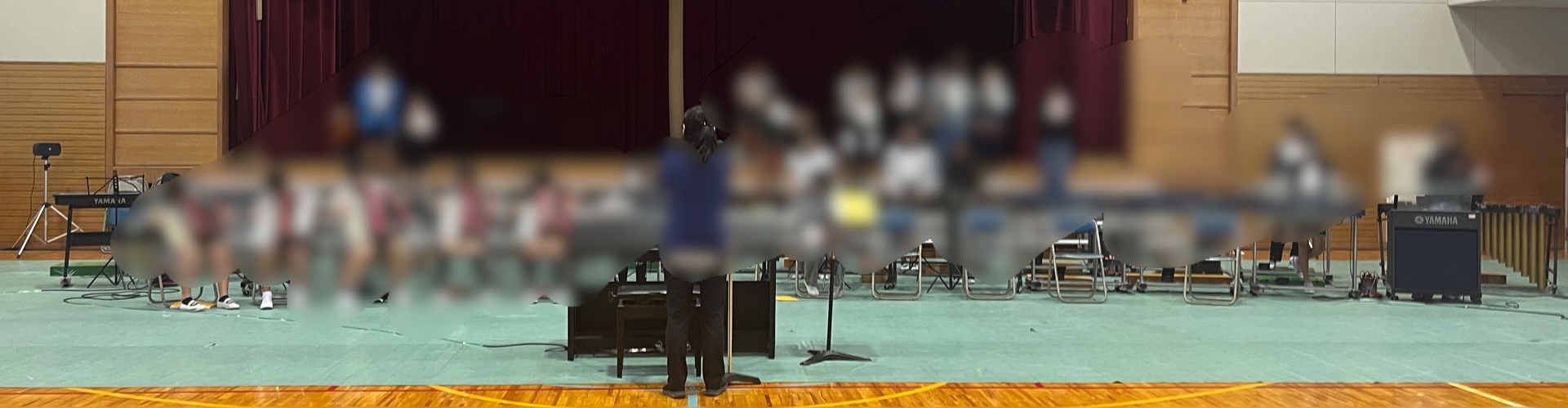 朝の自主練習です