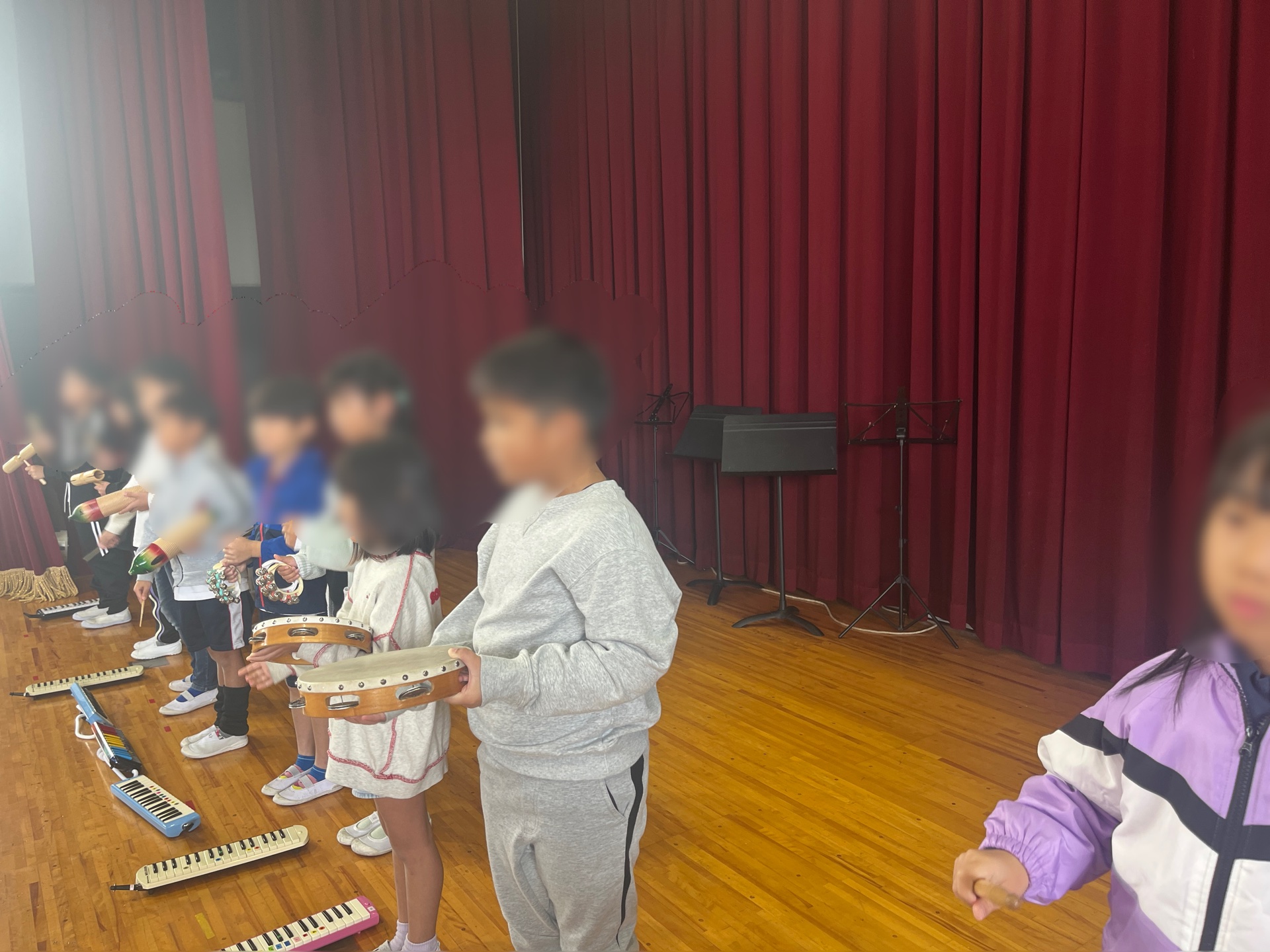 打楽器チームも頑張ります