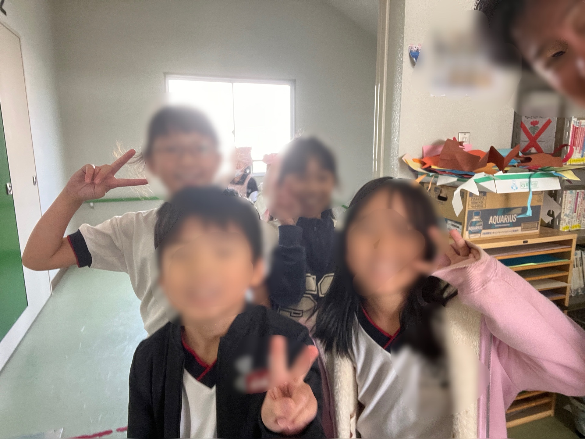 練習を終えて、さぁ、今から給食だぁ