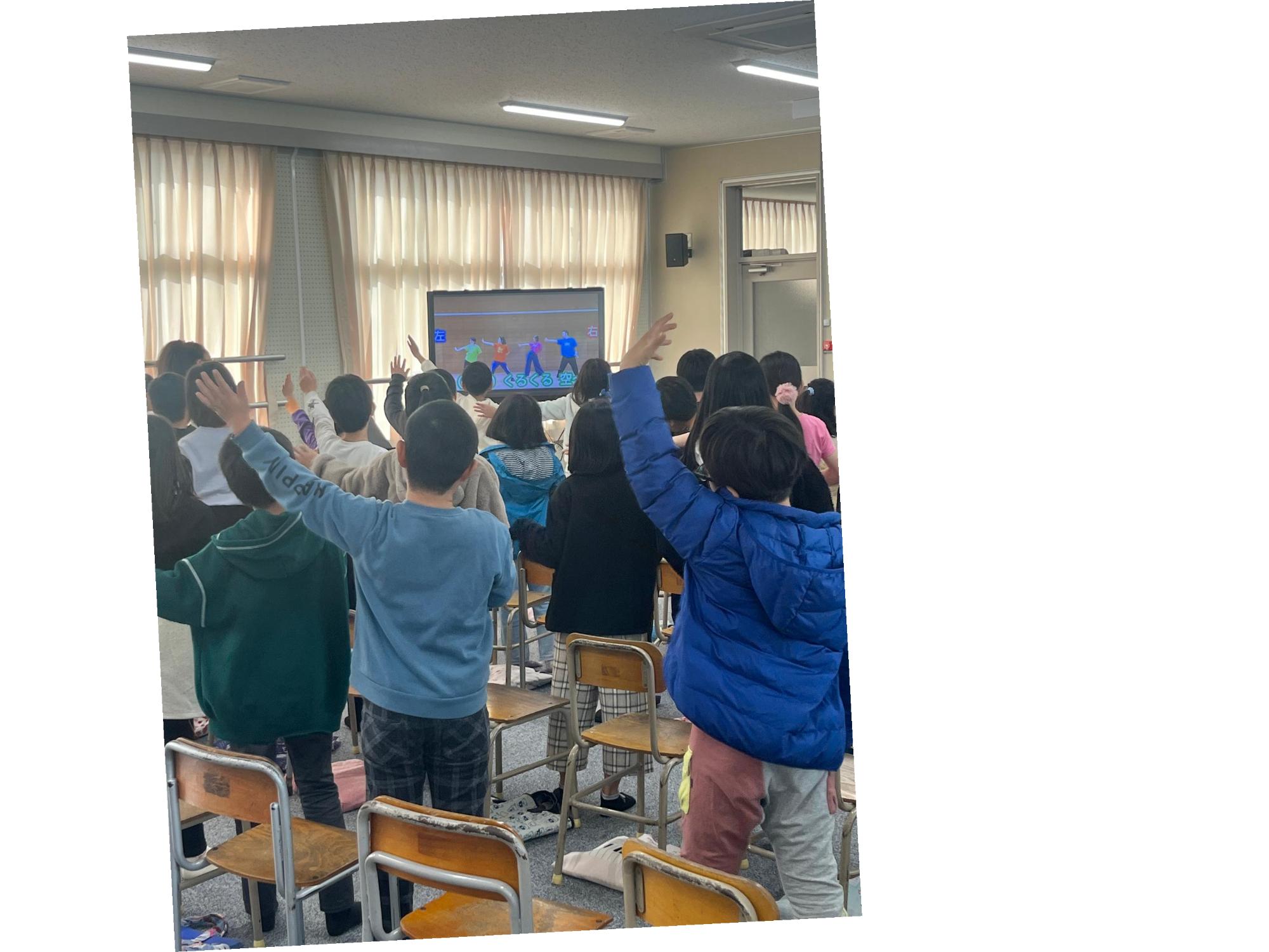 リズムに合わせて