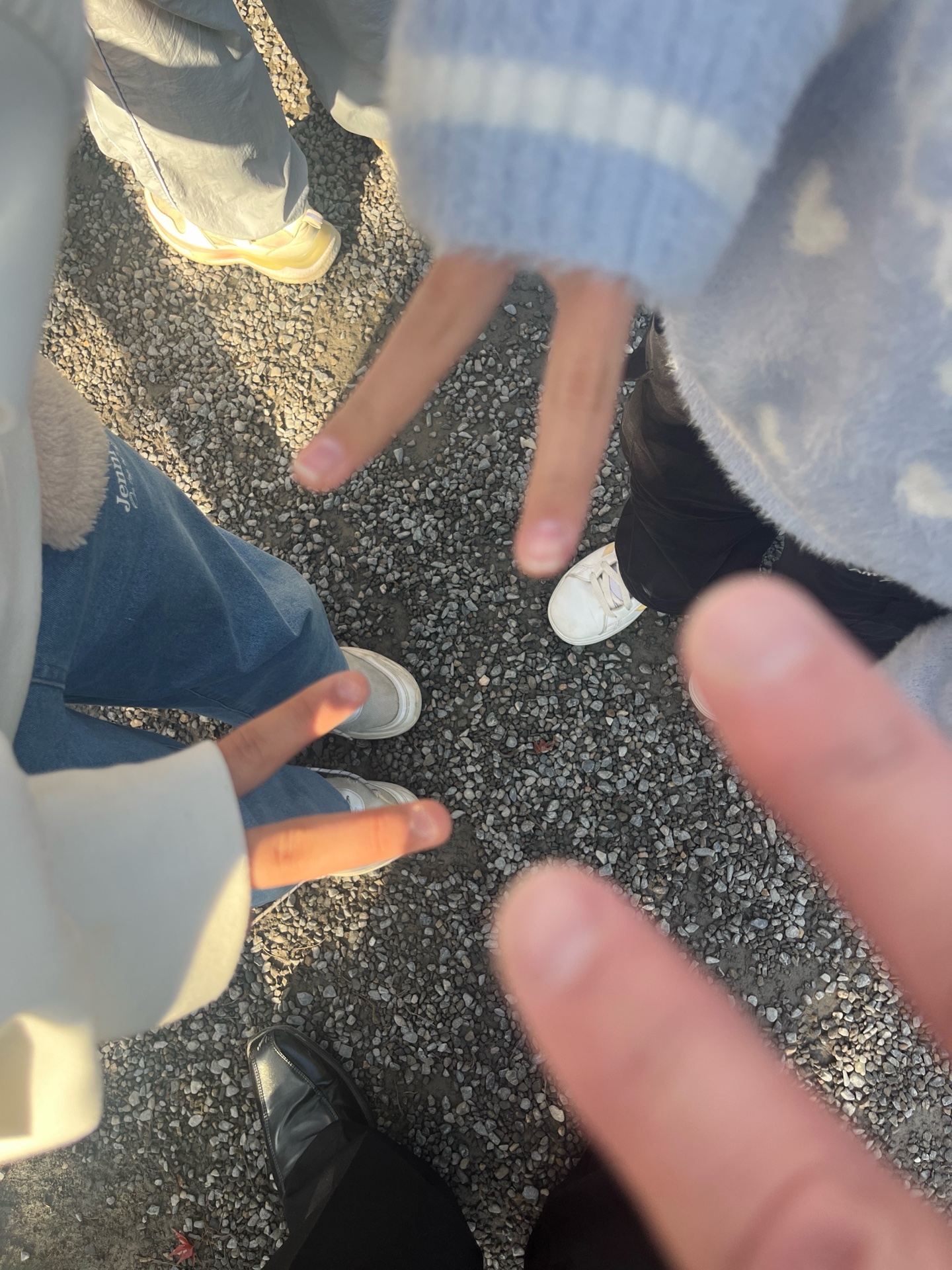 カメラスポット前で、待ち時間を楽しむ