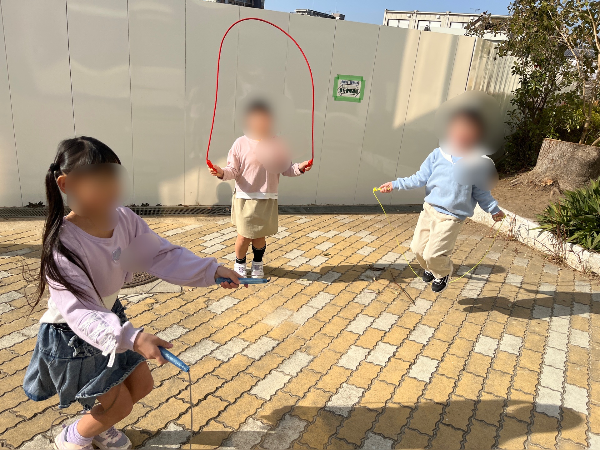 縄跳びしながら会話