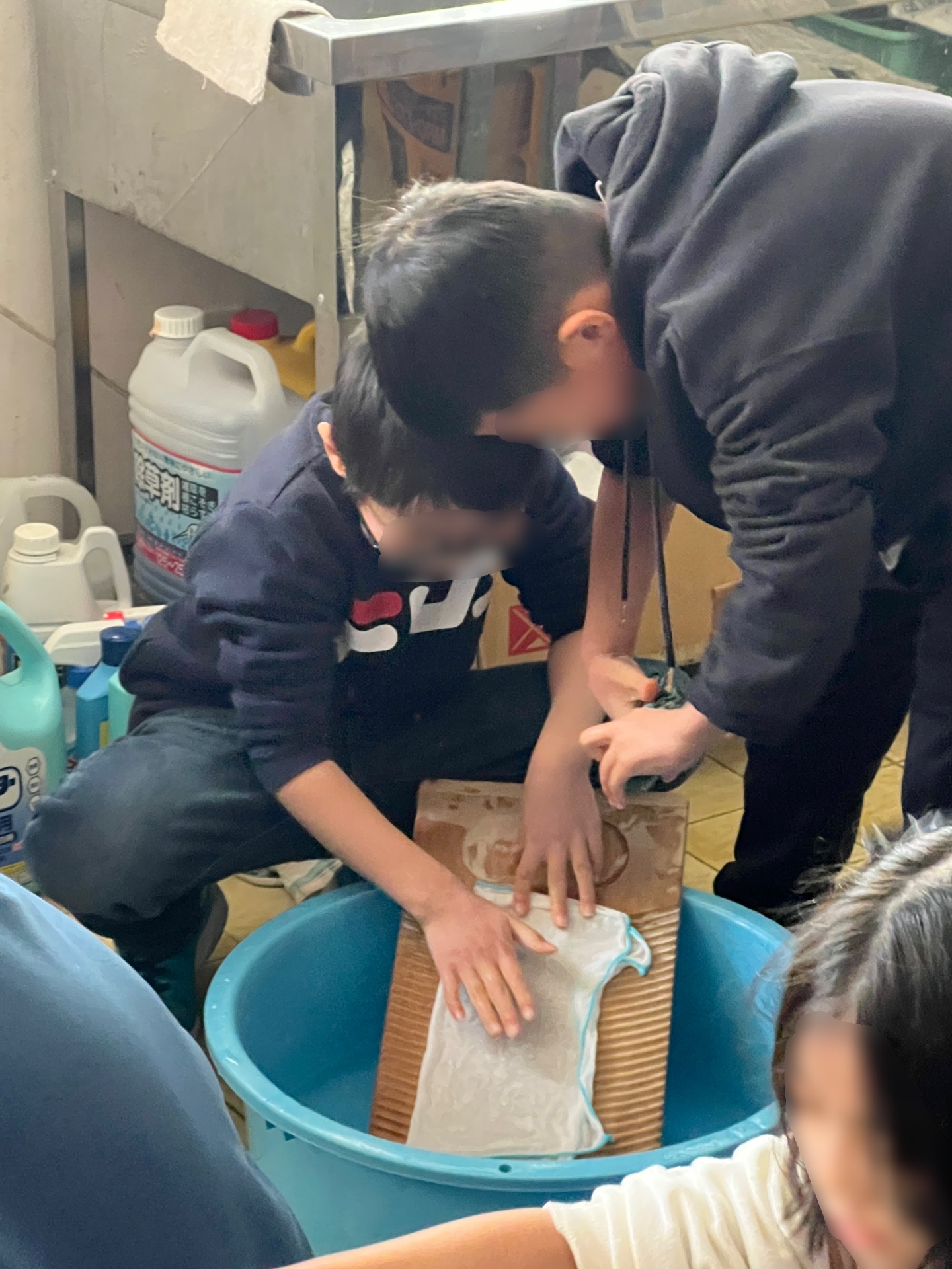 洗濯の難しさも学んでる