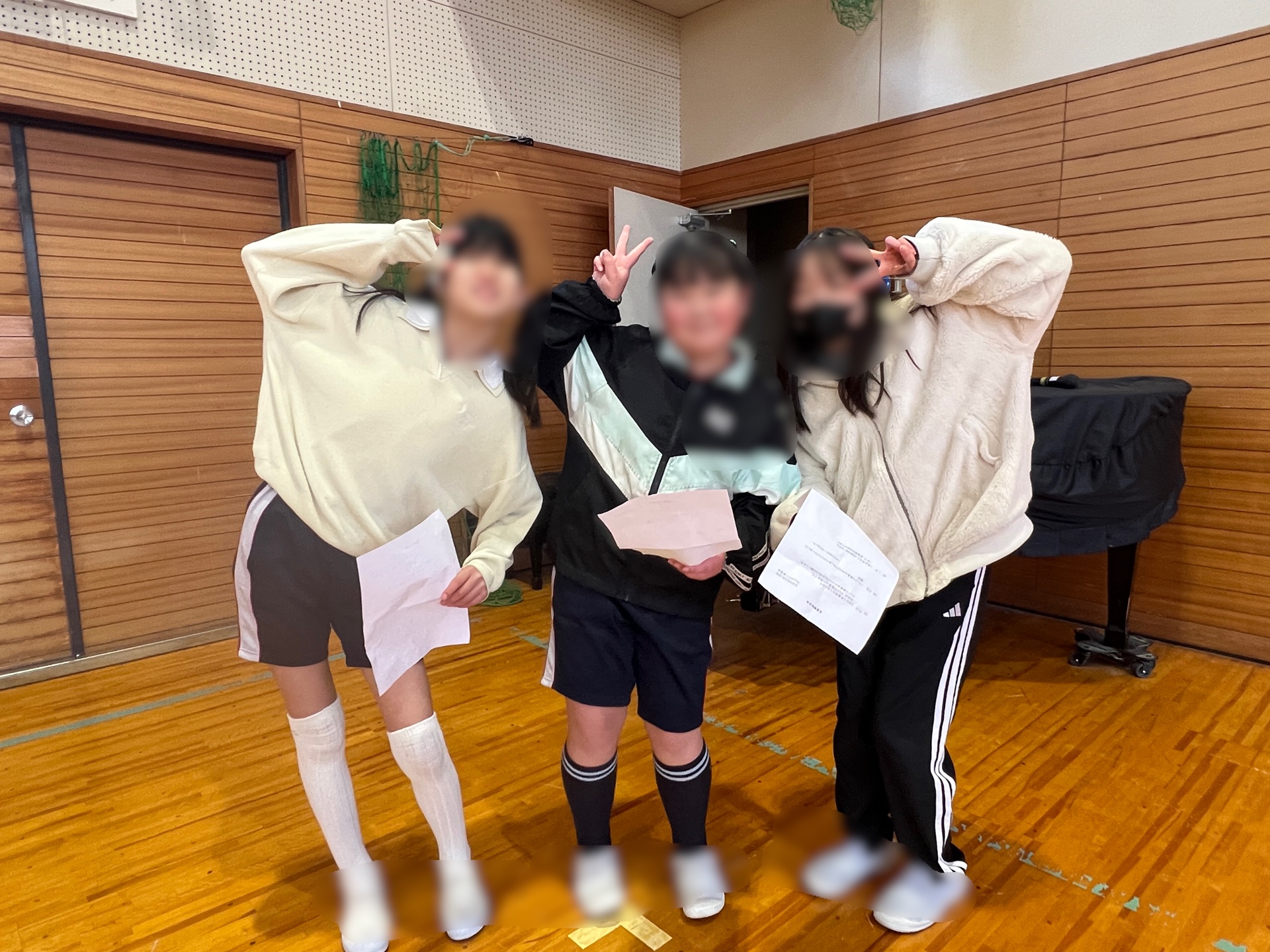 しっかり練習した甲斐があってばっちり