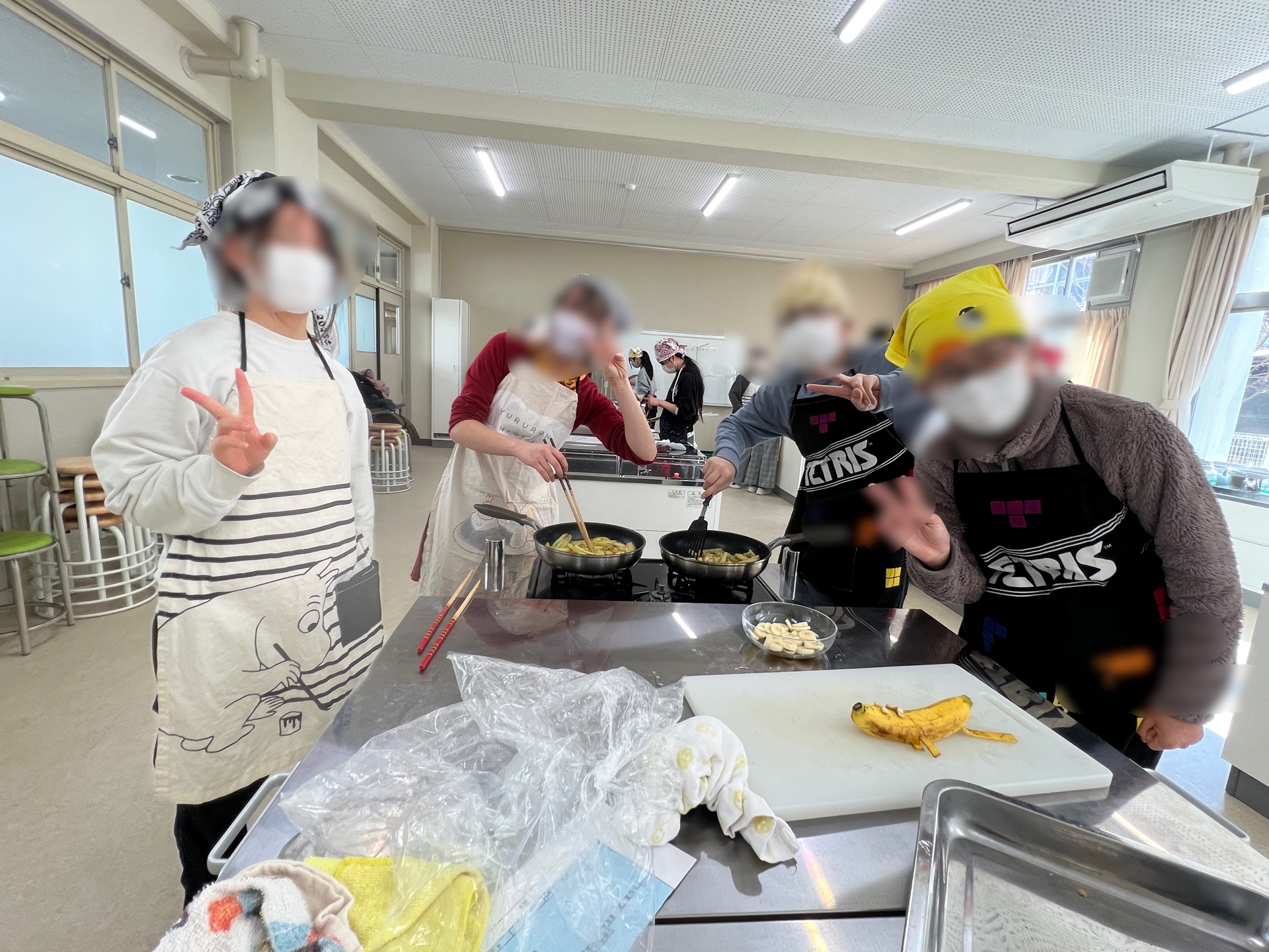 手前のバナナが最初のバナナです