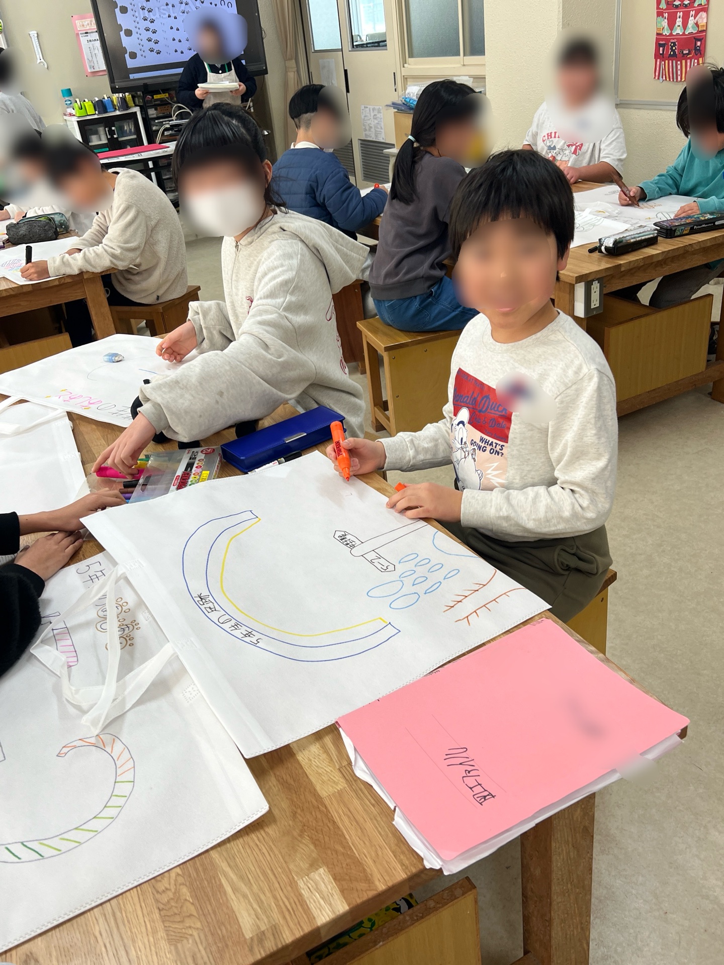 想い出袋を作るのもわくわく