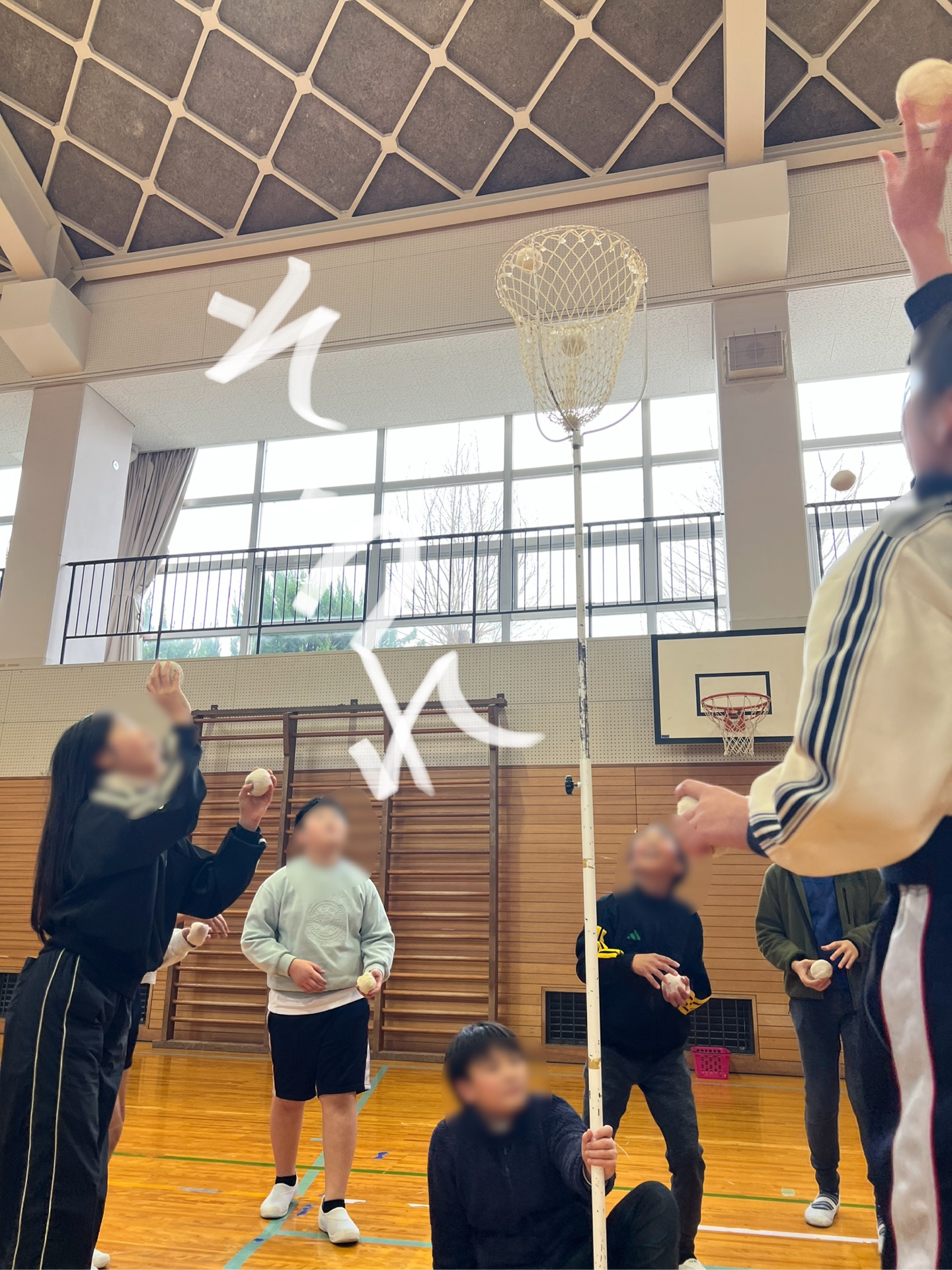 玉入れ成功に向けて