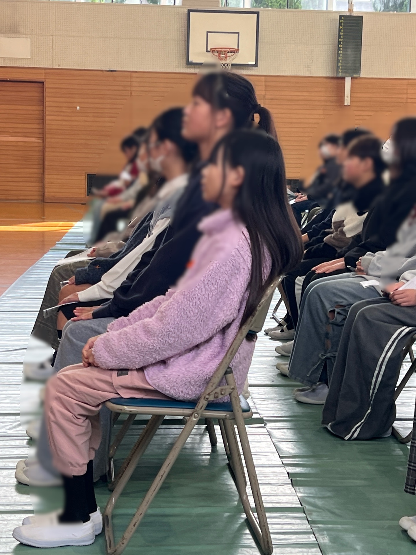 このあと、卒業証書授与の練習へ