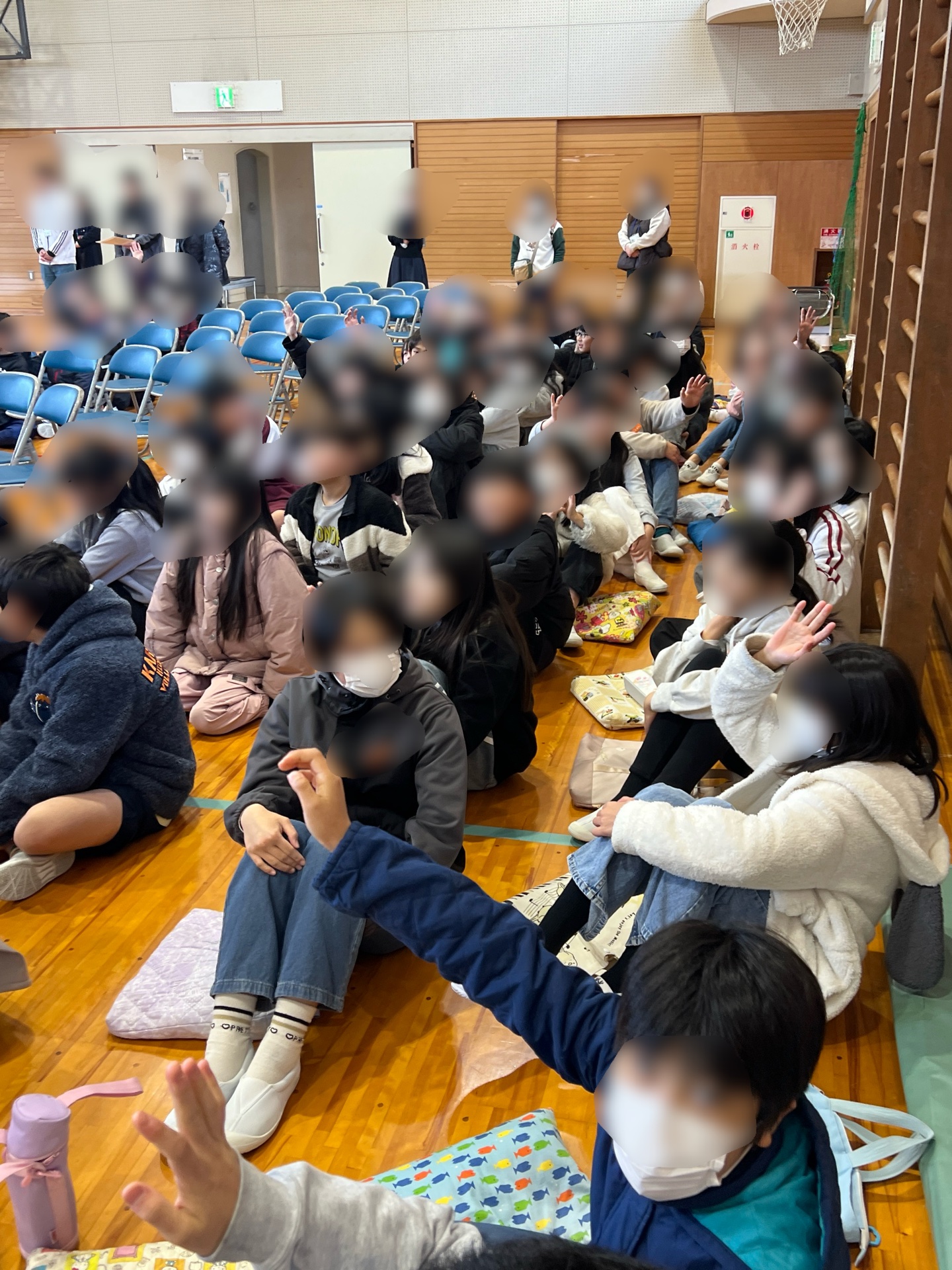 頑張った項目に挙手