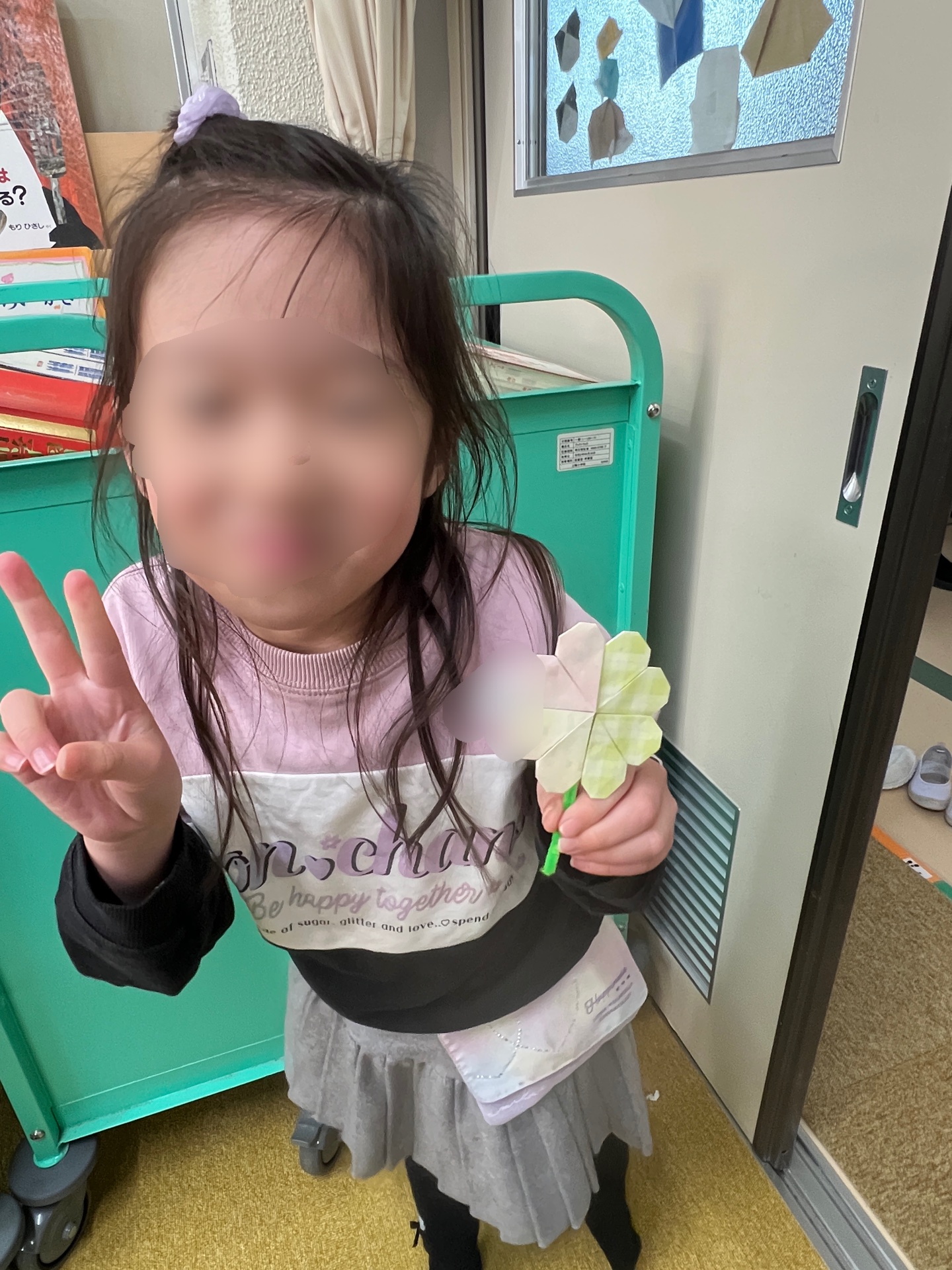 読み聞かせも嬉しかったし、クローバーも嬉しい