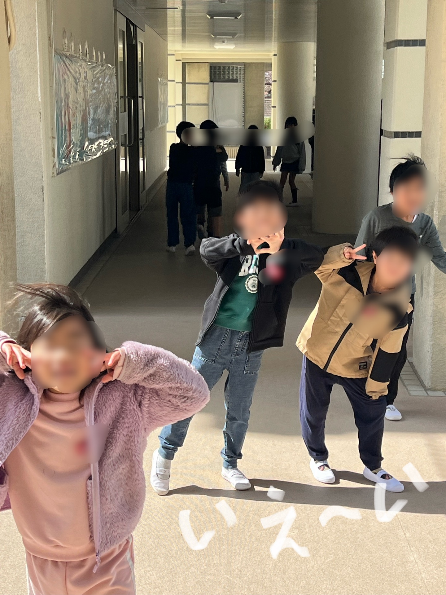 教室へ向かうところ