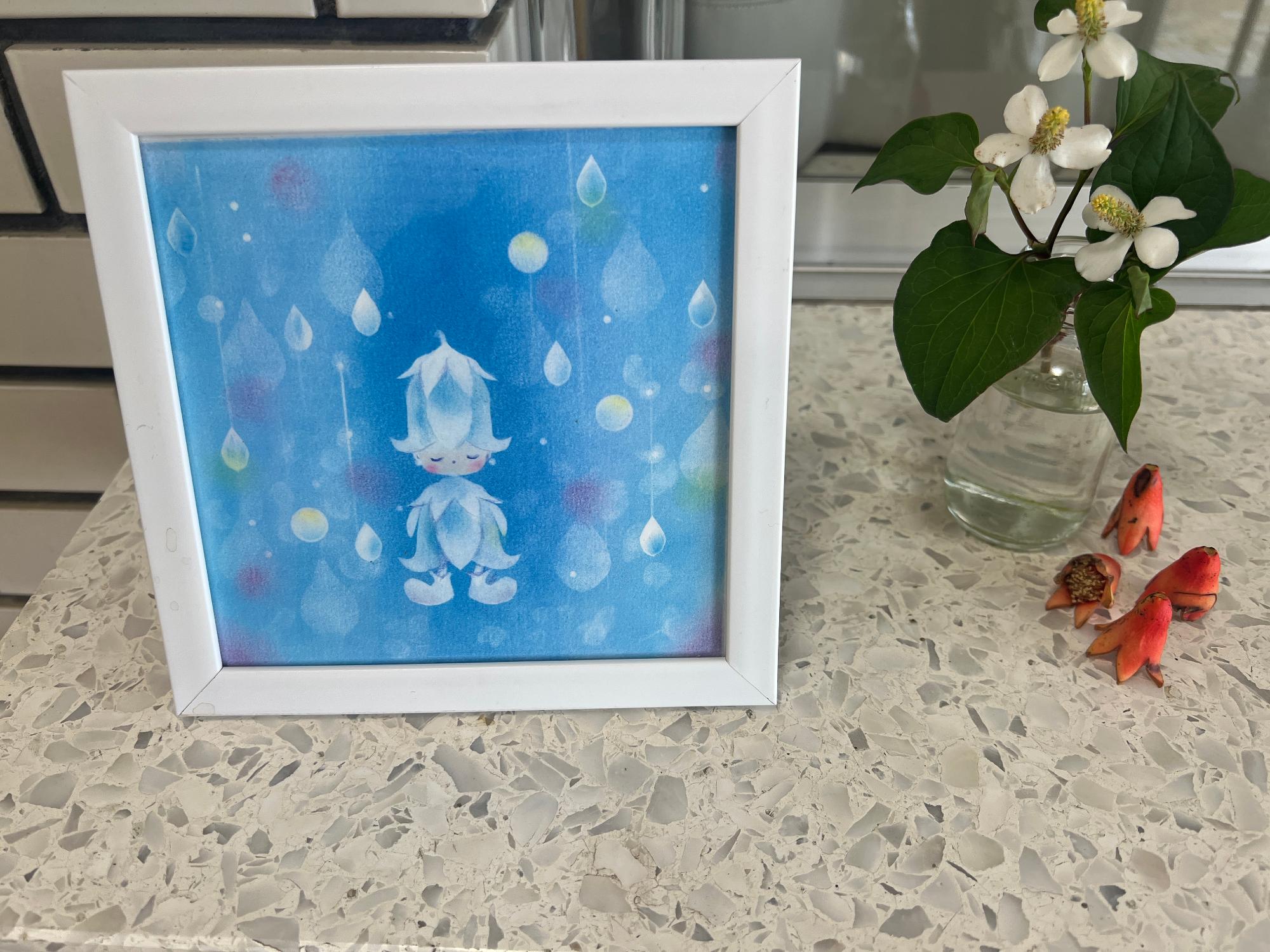 職員玄関の飾り絵が変わっています