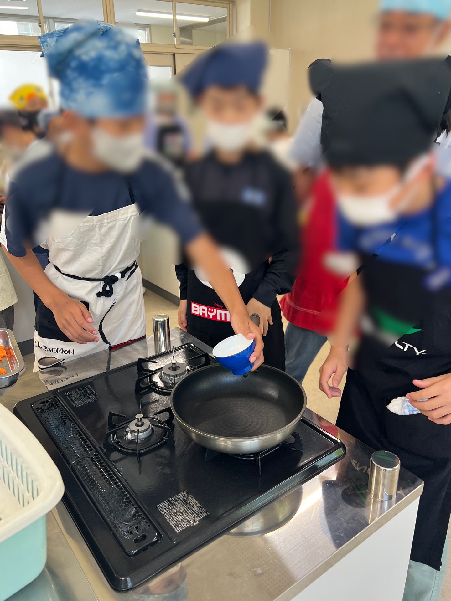 油を敷く