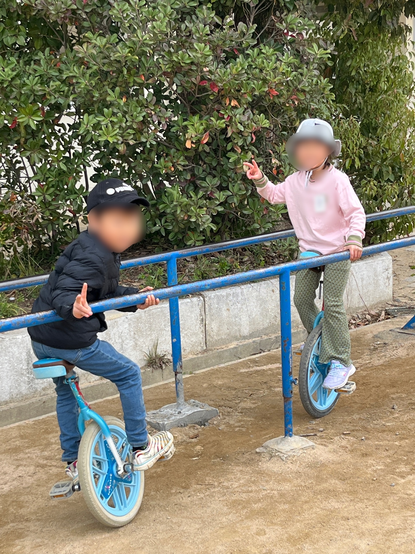 一輪車にもチャレンジ