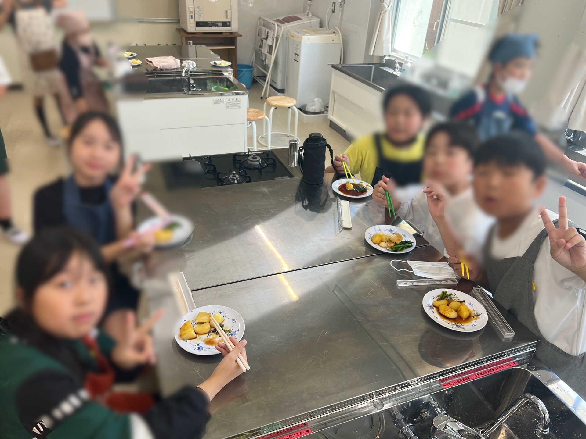嬉しくって想わずピース