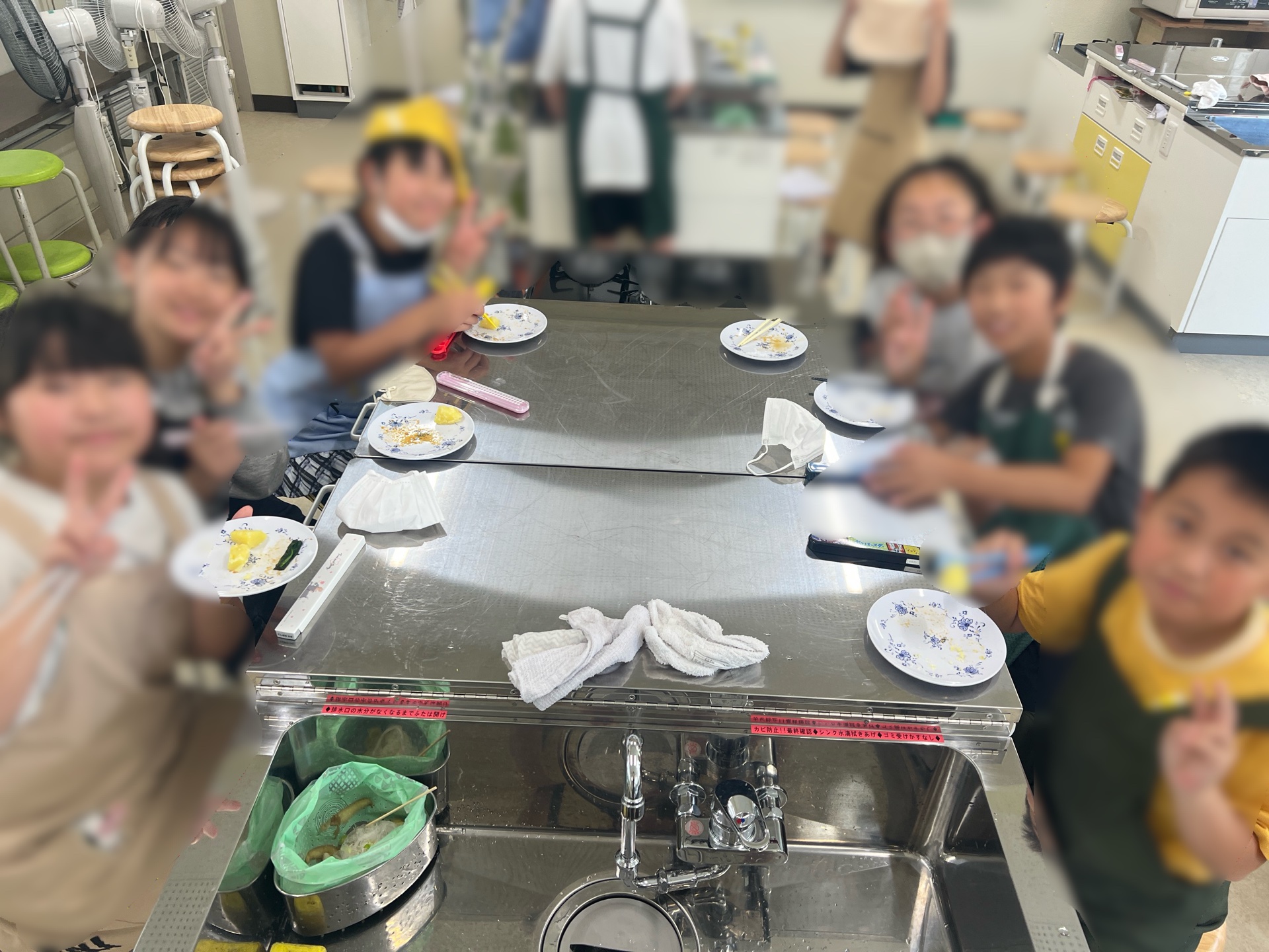 思わずピースサイン