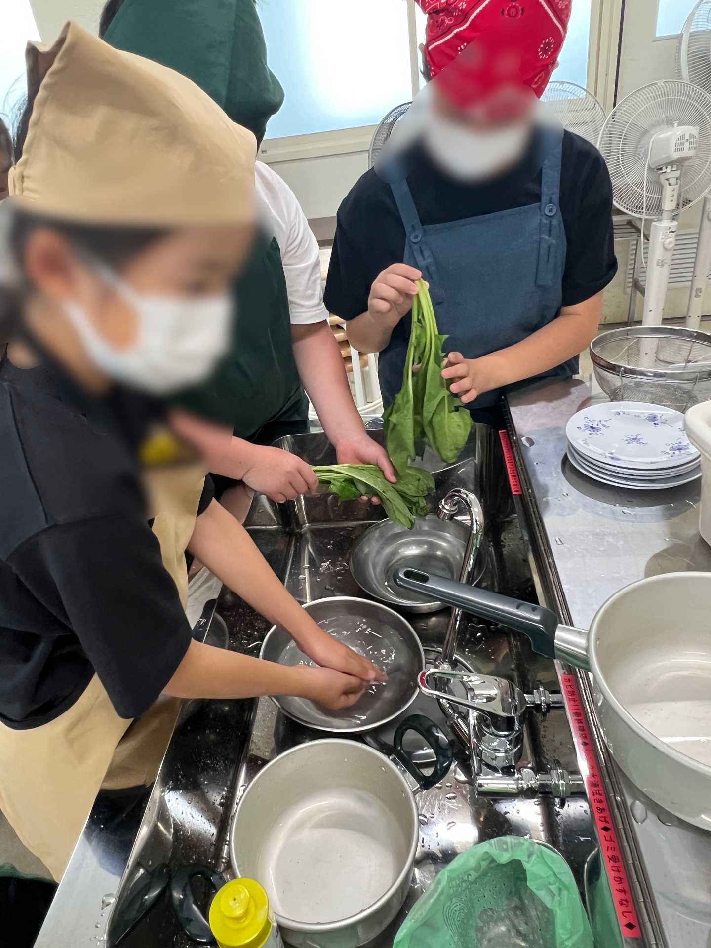 しっかり洗います