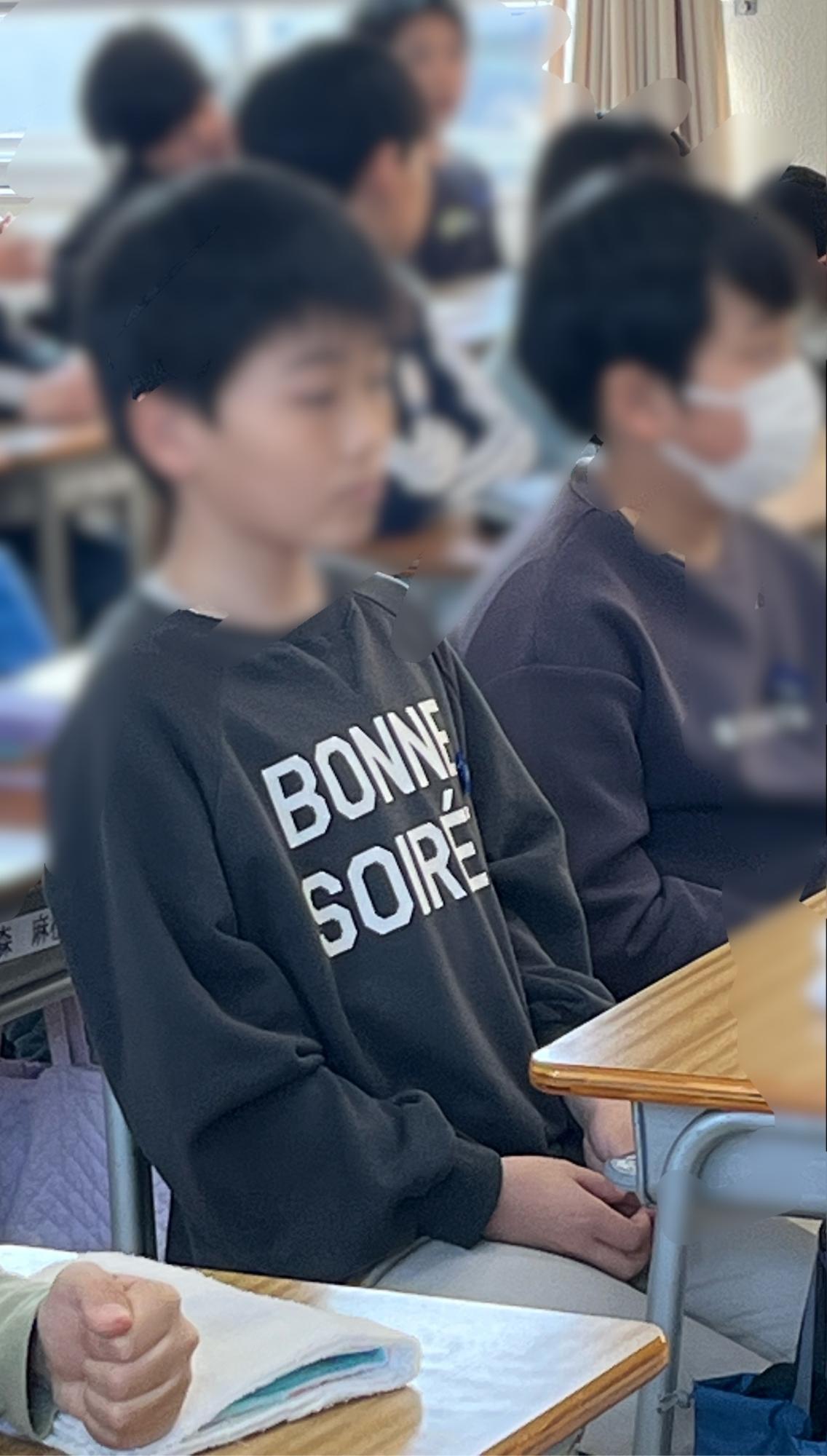 教室での学級開き