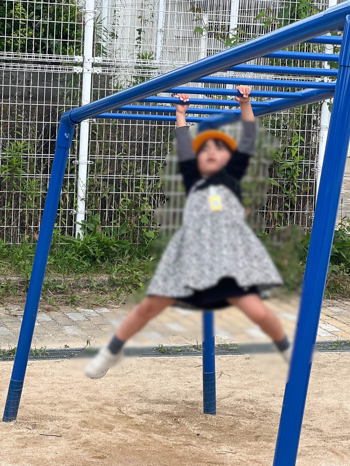 うんていにチャレンジ