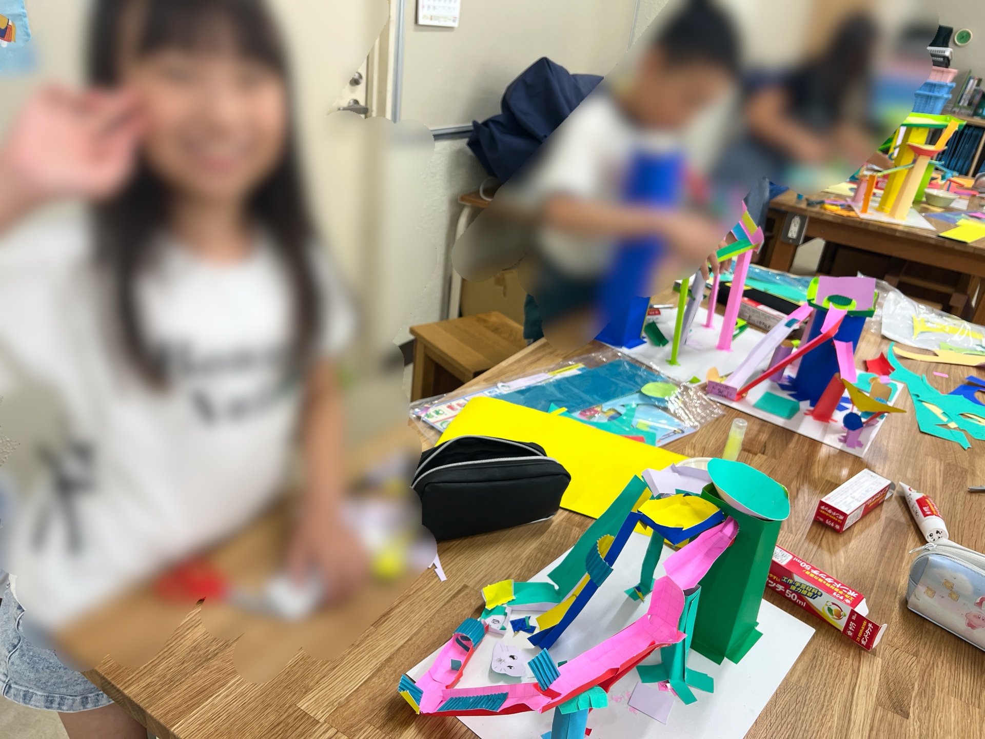 笑顔で作品作り