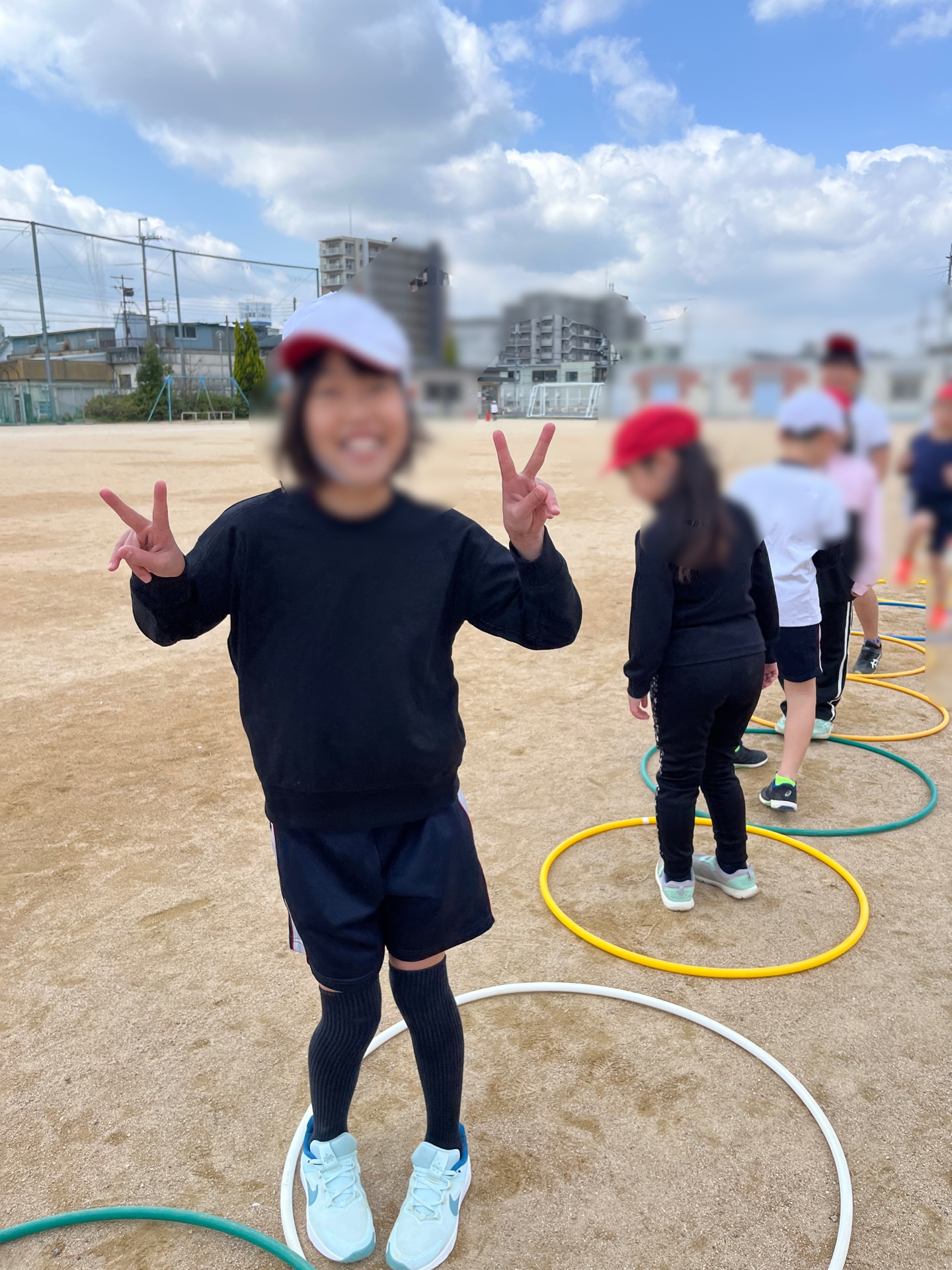 フープじゃんけんの別のシーン