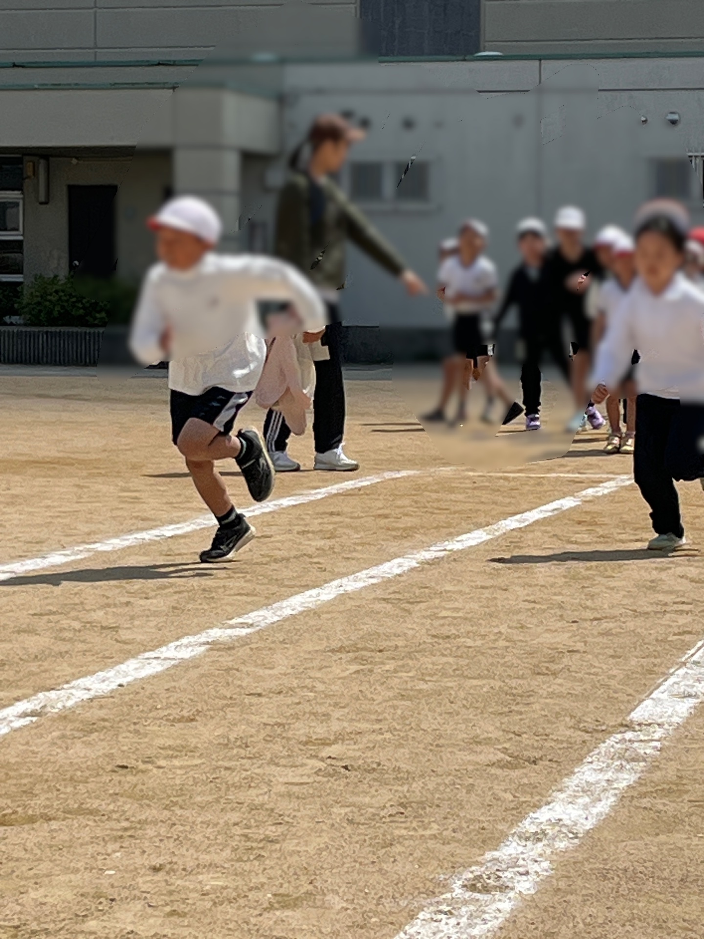 全力疾走、タイム計測